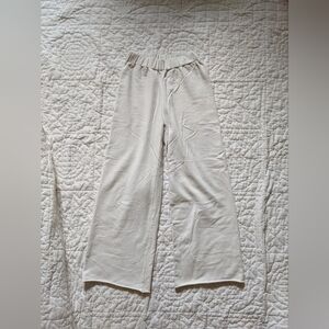 The Simple Folk Wide Leg Fleece Trouser- Undyed